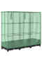 Raised Bed with Greenhouse Cover Rattan Look 120x40x123 cm - 5