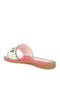 Women Beaded Saint Tropez Flat Slip Ons in Pink - 3