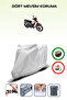 Gray Rear Bag Compatible Yuki Yk100-2H Compatible Motorcycle Tarpaulin Motor Cover