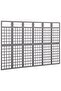 6-Panel Room Divider/Trellis Solid Fir Wood Grey 242.5x180 cm - 2