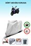 Gray Rear Bag Compatible with Sym Jet 14 200I Compatible Motorcycle Tarpaulin Engine Cover