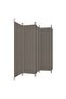 5-Panel Room Divider Anthracite 250x220 cm Fabric - 2