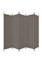 5-Panel Room Divider Anthracite 250x220 cm Fabric - 4