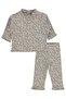 Mini Flower Printed 6-18 Months Set - Beige