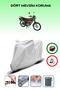 Gray Rear Bag Compatible Mondial 125 Agk Compatible Motorcycle Tarpaulin Motor Cover
