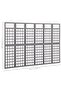 6-Panel Room Divider/Trellis Solid Fir Wood Grey 242.5x180 cm - 3