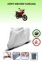 Gray Rear Bag Compatible with Asia Legent 150 Compatible Motorcycle Tarpaulin Motor Cover
