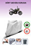 Gray Tail Bag Compatible Rks Srk125-S Compatible Motorcycle Tarpaulin Motor Cover