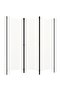 3-Panel Room Divider White 150x180 cm