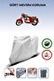 Gray Rear Bag Compatible Jawa Cz 250 Compatible Motorcycle Tarpaulin Motor Cover