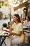 Women's Knitted Short Sleeve Round Neck T-Shirt