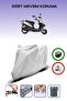 Gray Rear Bag Compatible Kuba Fighter 50 Compatible Motorcycle Tarpaulin Motor Cover