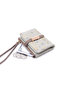 Minimalist Elegance: Small Zippered Card Holder Wallet with Leaf Buckle - 6