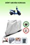 Gray Rear Bag Compatible Apachi Alfa 50 Compatible Motorcycle Tarpaulin Motor Cover