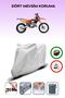 Gray Rear Bag Compatible Ktm 250 Exc Tpi Compatible Motorcycle Tarpaulin Engine Cover