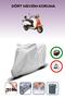 Gray Rear Bag Compatible Asia as 125 T-2G Compatible Motorcycle Tarpaulin Motor Cover