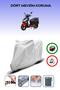 Gray Rear Bag Compatible Asia as 150 t Compatible Motorcycle Tarpaulin Motor Cover
