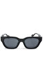 Women Square Cat Eye Sunglasses in Black