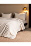 Gao Double 100% Cotton Embroidered Washable Bed Sheet Piece Set Duvet Cover Set - Ecru - 2