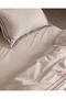 Gao Double 100% Cotton Embroidered Washable Bed Sheet Piece Set Duvet Cover Set - Ecru - 4