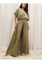 Sahra Bohem Wide-Leg Pants / Oil Green - 3