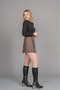 Women's Winter Plaid Checkered Icon Mini Skirt High Waist Belt Detailed Stylish Daily Casual Plaid 6839 - 5