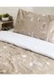 Beige 3-Piece Printed Comforter Set (Single Size) - 4
