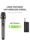 Wireless Microphone, Dual UHF Metal Rechargeable Handheld Dynamic Cordless Mic - 7