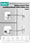 2-Piece Baby Safety Locks, Combination Lock and Key Lock, Kids Security Locks Set, Adjustable Childr - 2