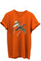 Flying Wild Ducks Illustration Printed 100% Cotton Regular Fit Crew Neck Unisex T-Shirt