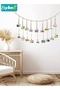 Wall Hanging Picture Organizer, Hanging Photo Display, Boho Wooden Bead Garland Photo with 18 Clips, - 7
