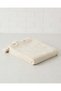 Beige Throw With Tassels - 4