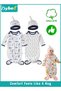 2PCS Baby Swaddle Blanket Wrap Cap Set with Knot, Newborn Nightgowns, Baby Swaddle Blanket, Newborn Infant Sleep Sack With Caps, 100% Cotton Breathable and Skin-Friendly for 0-4 Months