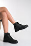 Chica Genuine Leather Black Skin Women's Boots - 3