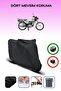 Black Rear Bag Compatible Arora Ar 100-8 Classic Steel Compatible Motorcycle Tarpaulin Motor Cover