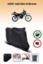 Black Rear Bag Compatible Kawasaki Klr 250 Compatible Motorcycle Tarpaulin Motor Cover