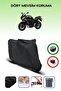 Black Rear Bag Compatible Yamaha Fz6 Fazer Abs Compatible Motorcycle Canvas Motor Cover