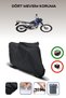 Black Rear Bag Compatible with Jawa 125 Sport Compatible Motorcycle Tarpaulin Motor Cover