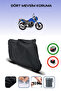 Black Rear Bag Compatible Rks Tnt 125 Pro Compatible Motorcycle Tarpaulin Motor Cover