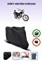 Black Rear Bag Compatible Mondial 125 Ukt Compatible Motorcycle Canvas Motor Cover