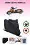 Black Rear Bag Compatible Aprilia Scarabeo 250 Compatible Motorcycle Tarpaulin Motor Cover