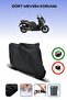 Black Rear Bag Compatible Yamaha X-Max 125 Iron Max Abs Compatible Motorcycle Tarpaulin Motor Cover