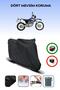 Black Tail Bag Compatible Yamaha Tt 600 E Compatible Motorcycle Canvas Motor Cover