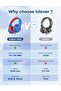 Kids Headphones with Microphone for School, Volume Limiter 74/85dBA, Over-Ear Boys Headphone - 6