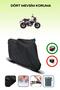 Black Rear Bag Compatible Honda Monkey 125 Compatible Motorcycle Tarpaulin Motor Cover