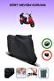 Black Rear Bag Compatible Kuba Trendy 50 Compatible Motorcycle Tarpaulin Motor Cover