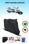 Black Rear Bag Compatible Kuba Brilliant 125 Compatible Motorcycle Tarpaulin Motor Cover