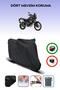 Black Yamaha Tenere 700 Motorcycle Tarpaulin Rear Bag Compatible