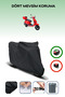 Black Rear Bag Compatible Rks Azure 50 Compatible Motorcycle Tarpaulin Motor Cover