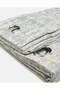 Blue 2 Piece Jacquard Curtain (Without Lining) - 3